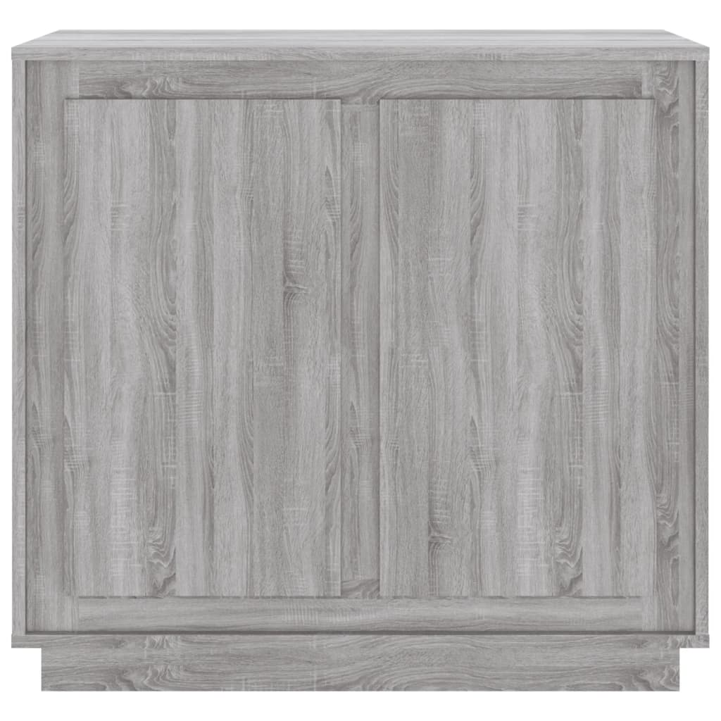 skænk 80x34x75 cm konstrueret træ grå sonoma-eg