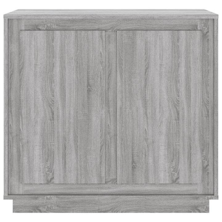 skænk 80x34x75 cm konstrueret træ grå sonoma-eg