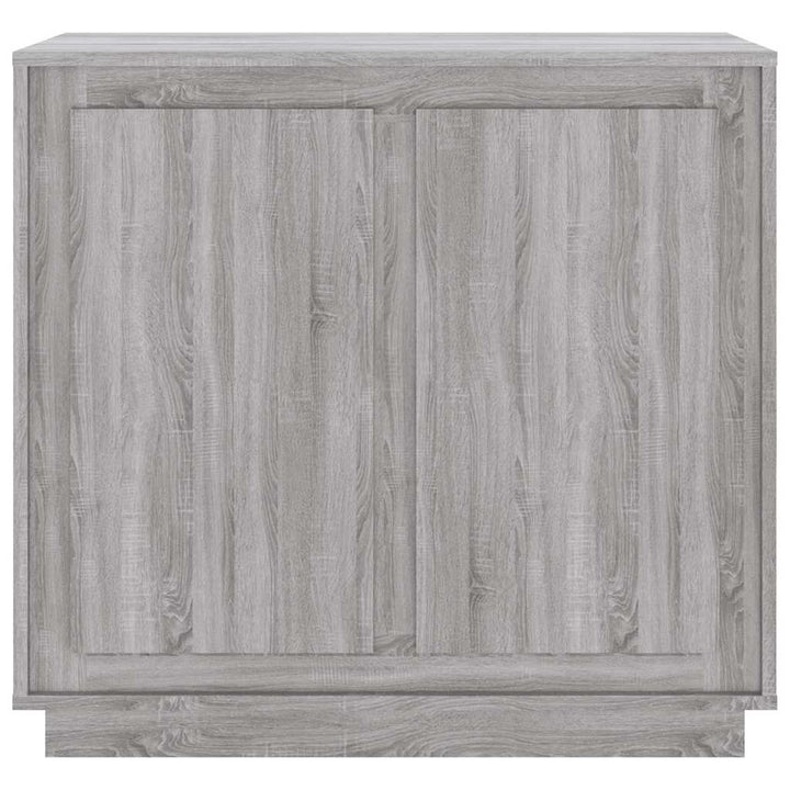 skænk 80x34x75 cm konstrueret træ grå sonoma-eg