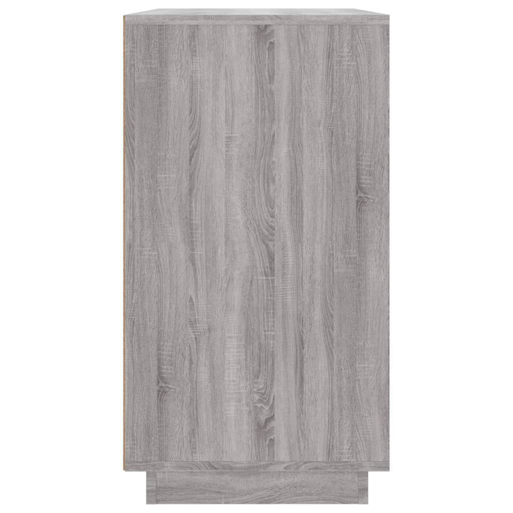 skænk 80x34x75 cm konstrueret træ grå sonoma-eg