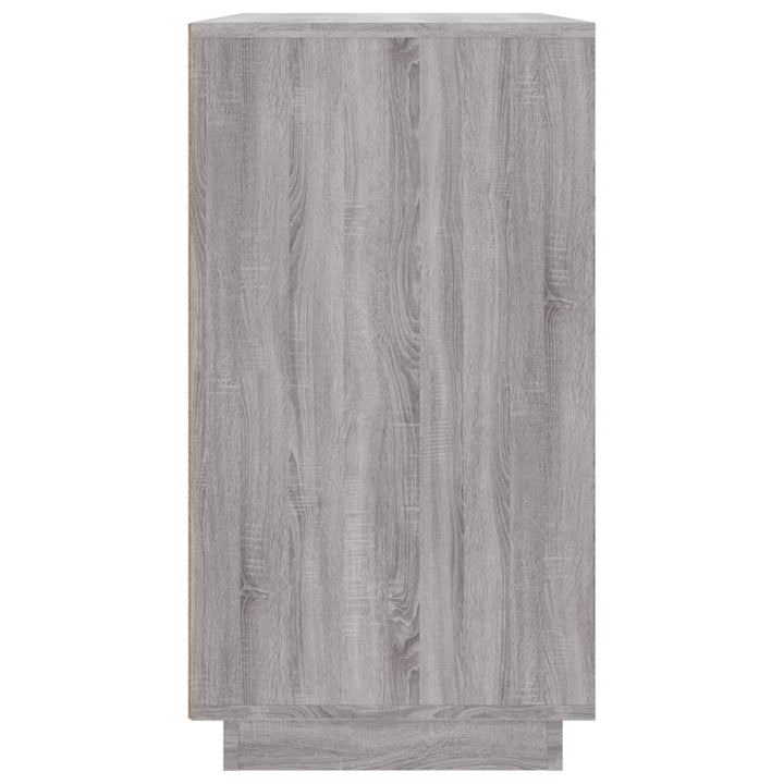 skænk 80x34x75 cm konstrueret træ grå sonoma-eg