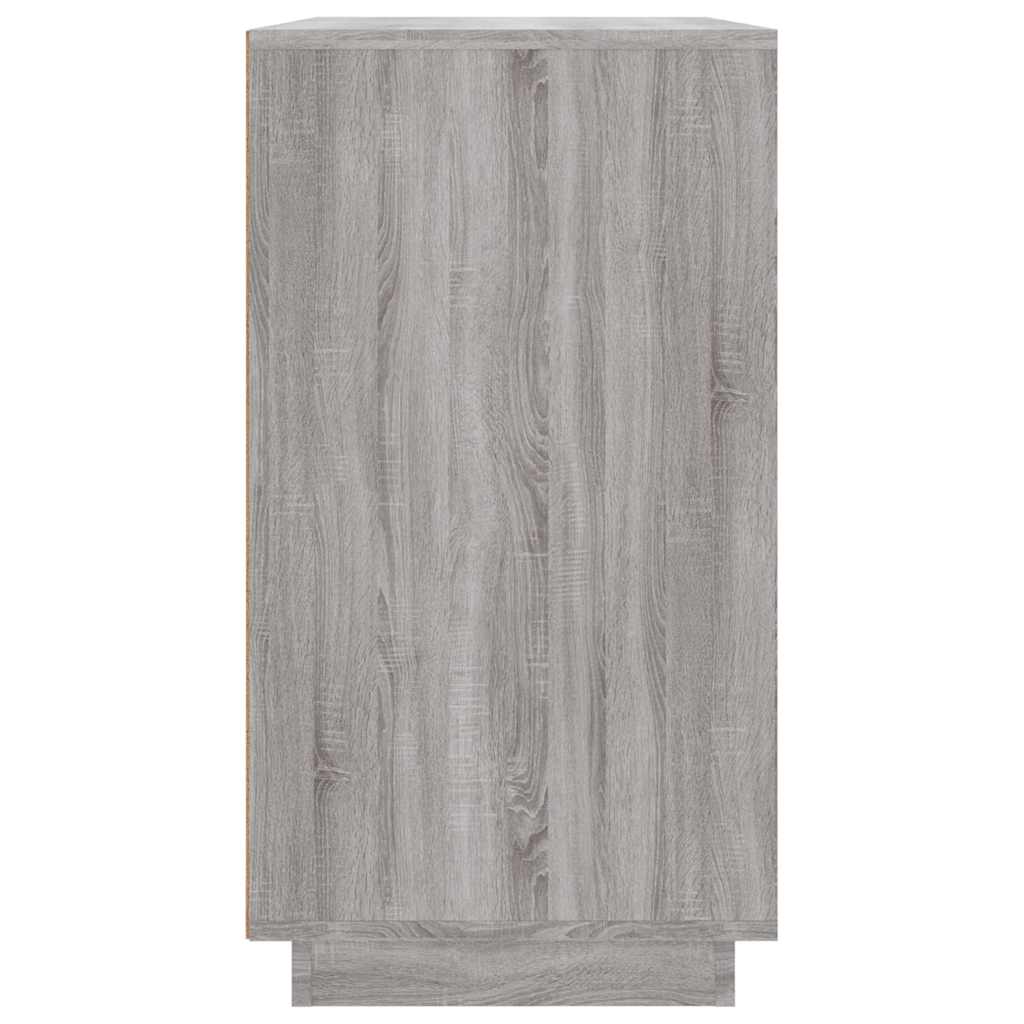 skænk 80x34x75 cm konstrueret træ grå sonoma-eg