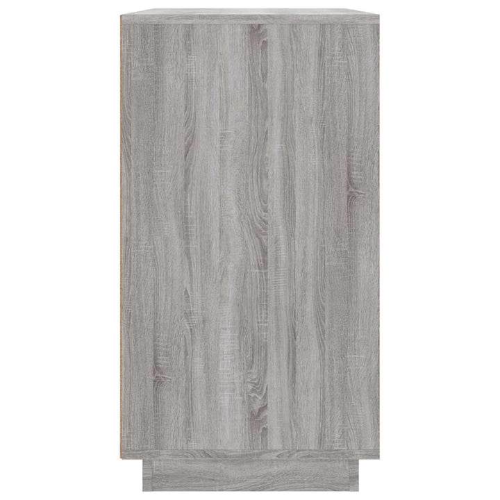 skænk 80x34x75 cm konstrueret træ grå sonoma-eg