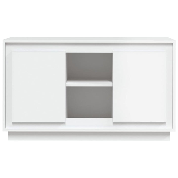 skænk 102x35x60 cm konstrueret træ hvid
