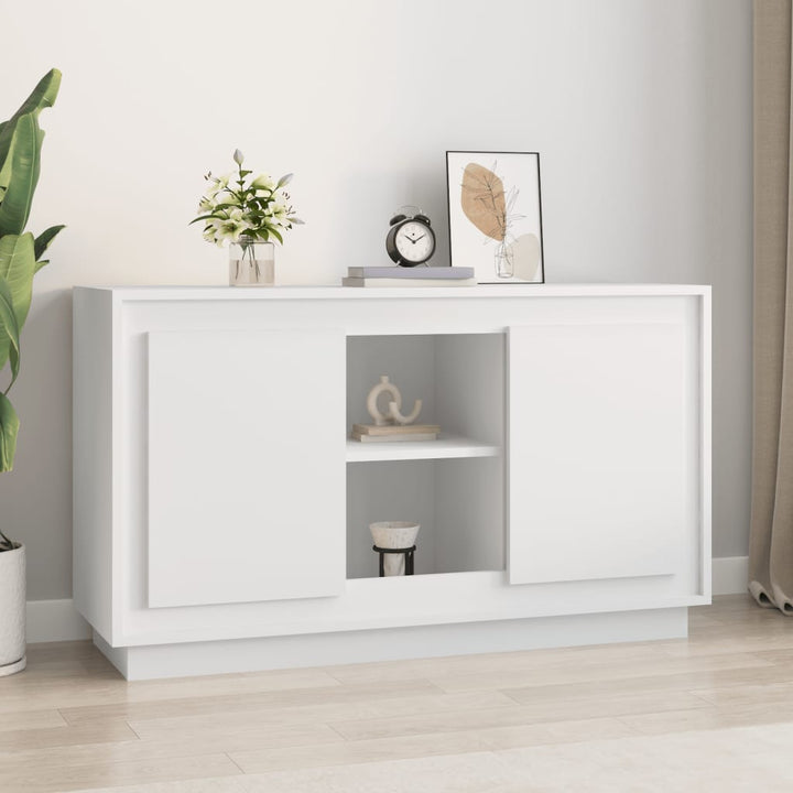 skænk 102x35x60 cm konstrueret træ hvid