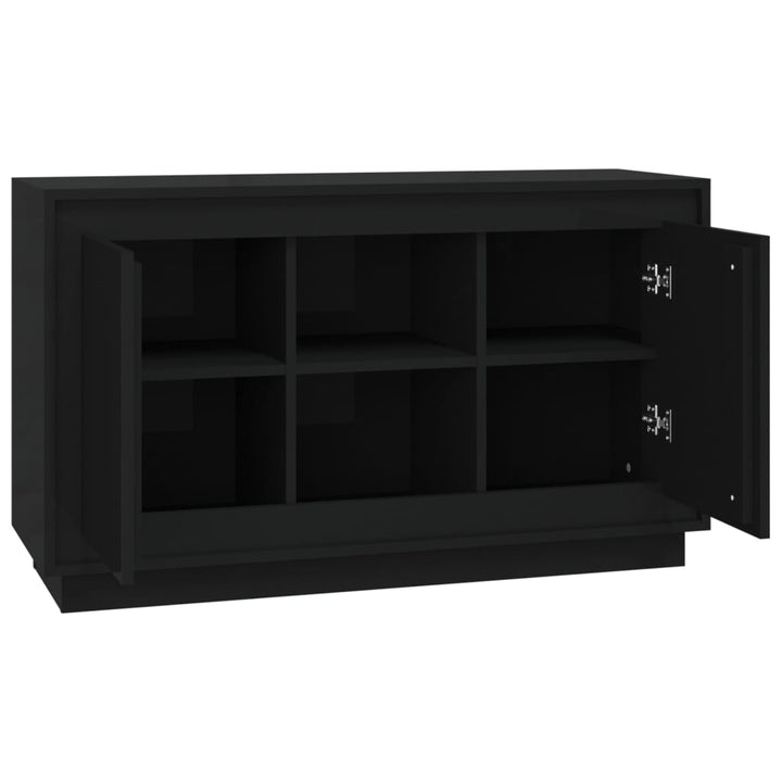 skænk 102x35x60 cm konstrueret træ sort