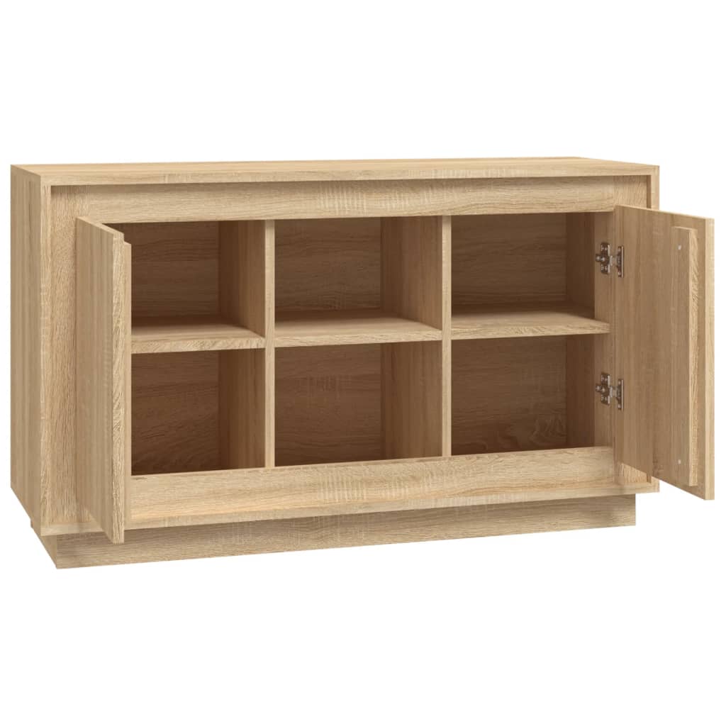skænk 102x35x60 cm konstrueret træ sonoma-eg