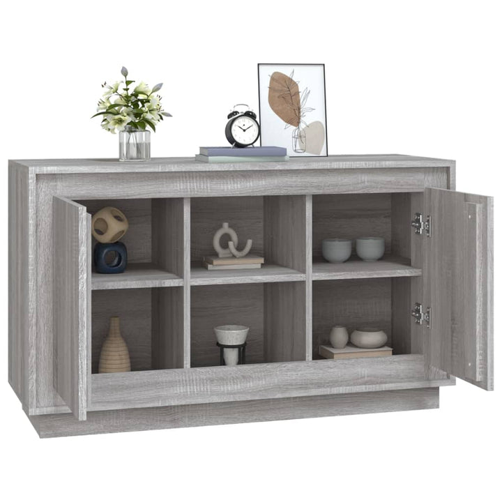 skænk 102x35x60 cm konstrueret træ grå sonoma-eg