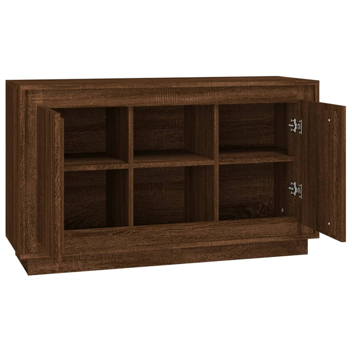 skænk 102x35x60 cm konstrueret træ brun egetræsfarve