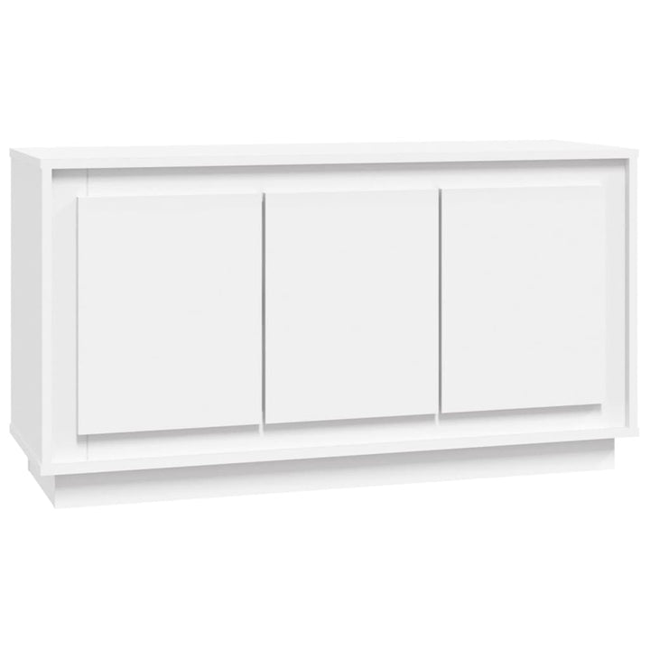 skænk 102x35x55 cm konstrueret træ hvid