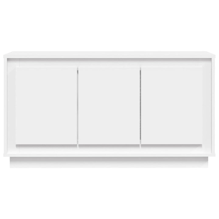 skænk 102x35x55 cm konstrueret træ hvid