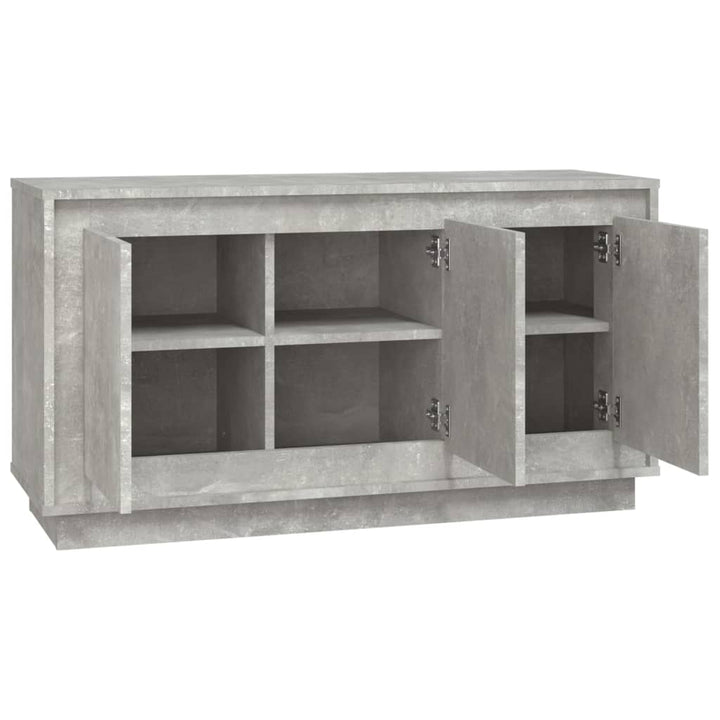 skænk 102x35x55 cm konstrueret træ betongrå