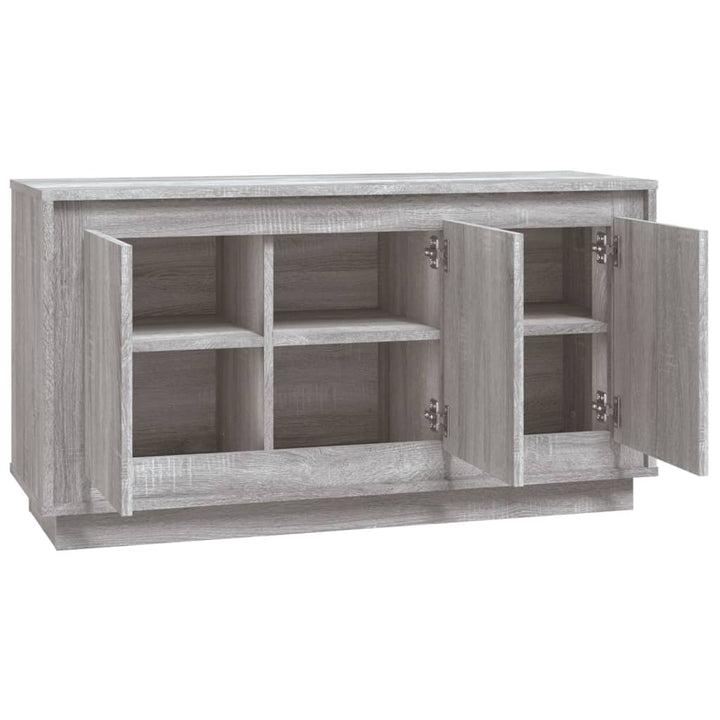 skænk 102x35x55 cm konstrueret træ grå sonoma-eg