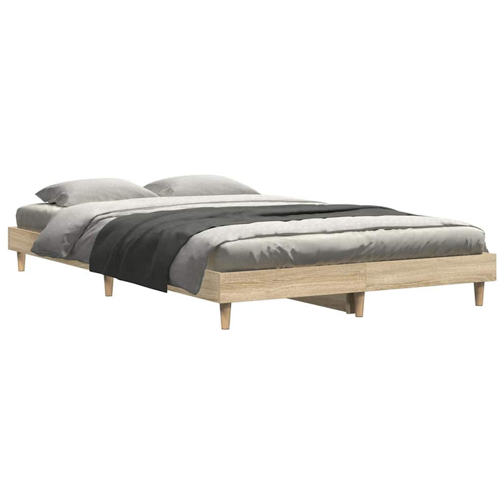 sengeramme 120x200 cm uden madras konstrueret træ sonoma-eg