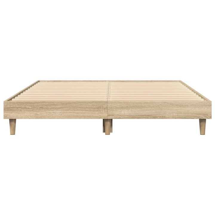 sengeramme 120x200 cm uden madras konstrueret træ sonoma-eg