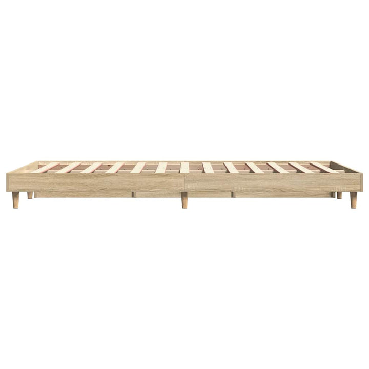 sengeramme 120x200 cm uden madras konstrueret træ sonoma-eg