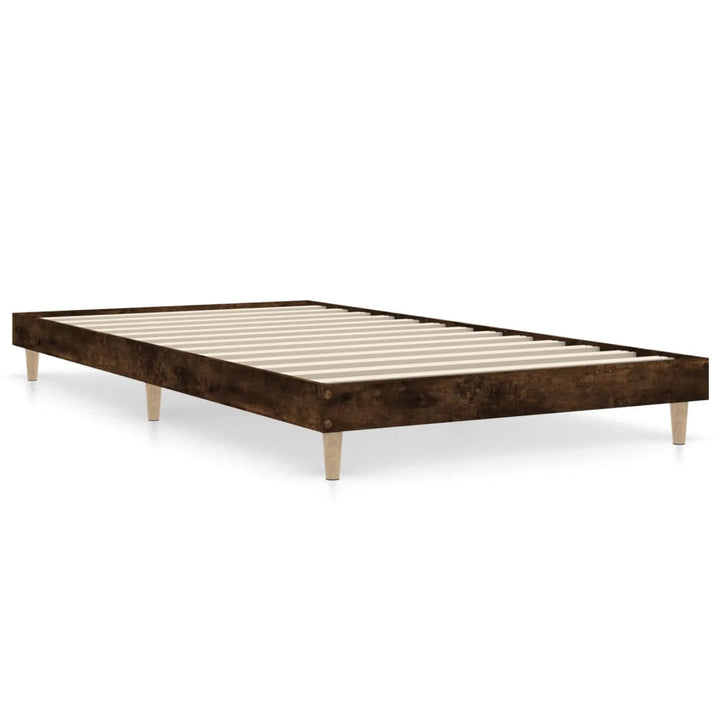 sengeramme 100x200 cm uden madras konstrueret træ røget eg