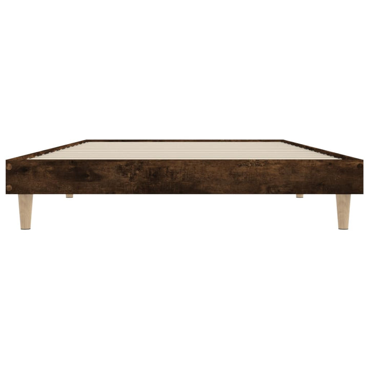 sengeramme 100x200 cm uden madras konstrueret træ røget eg