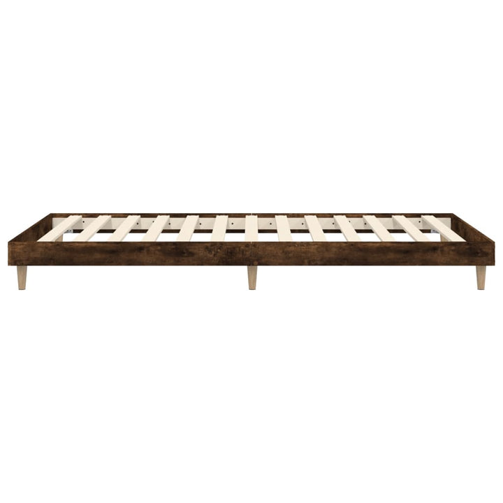 sengeramme 100x200 cm uden madras konstrueret træ røget eg