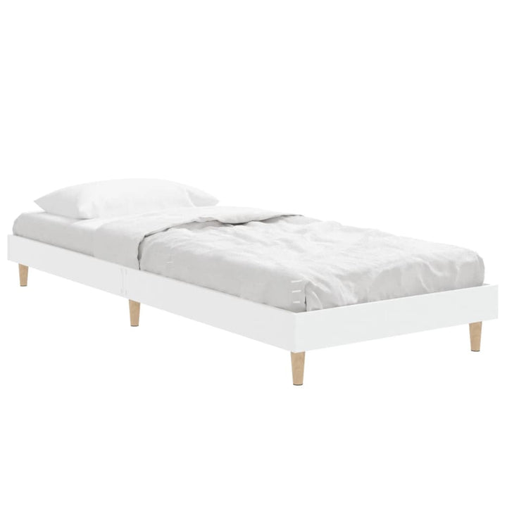 sengeramme 75x190 cm konstrueret træ hvid