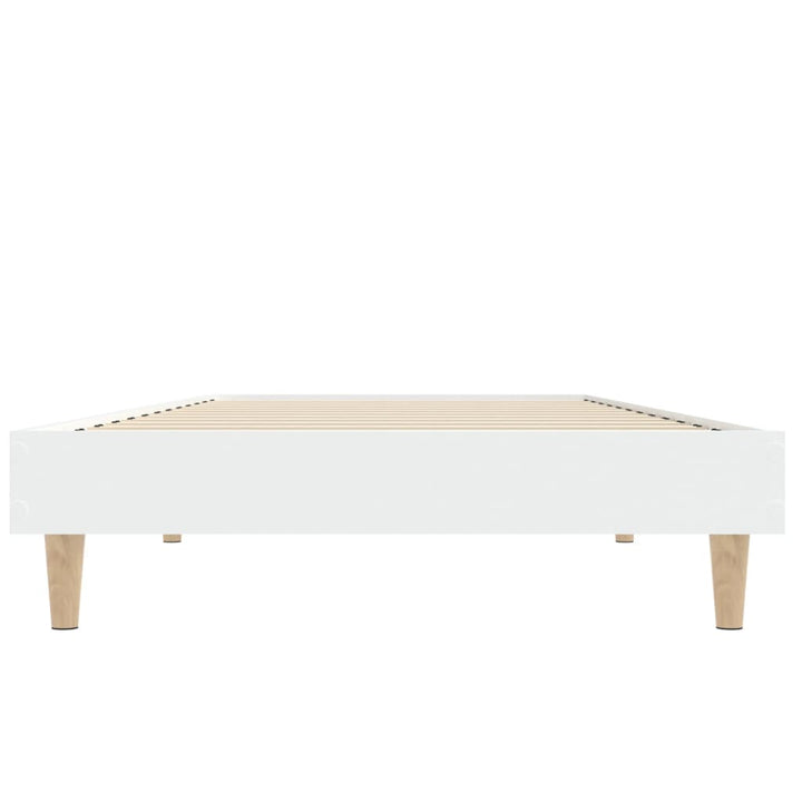 sengeramme 75x190 cm konstrueret træ hvid