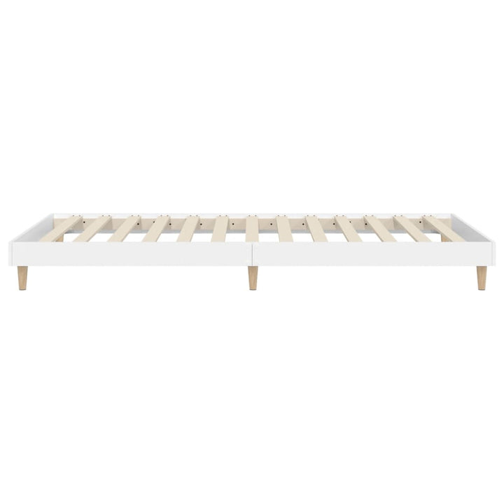 sengeramme 75x190 cm konstrueret træ hvid