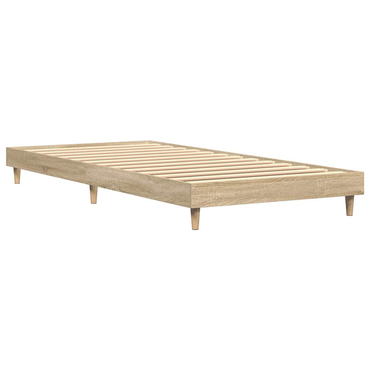 sengeramme 75x190 cm uden madras konstrueret træ sonoma-eg