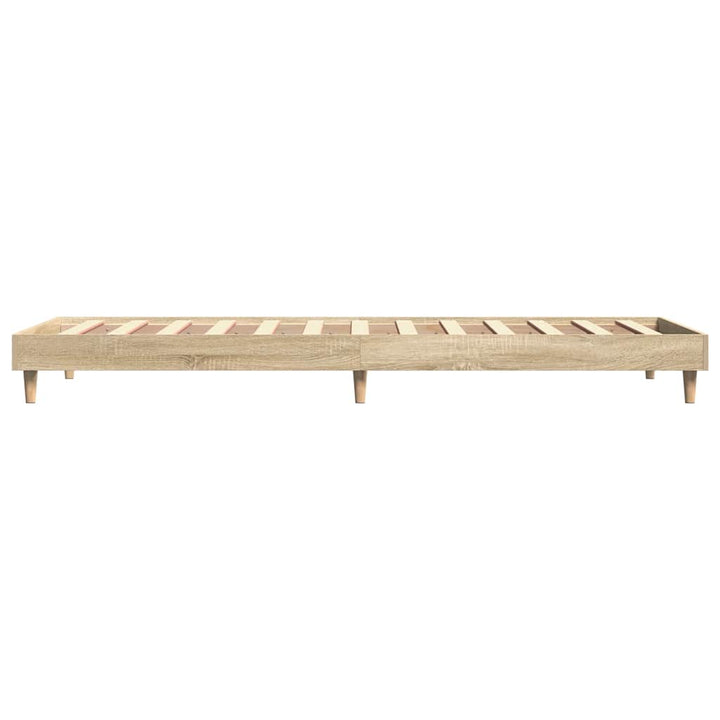 sengeramme 75x190 cm uden madras konstrueret træ sonoma-eg