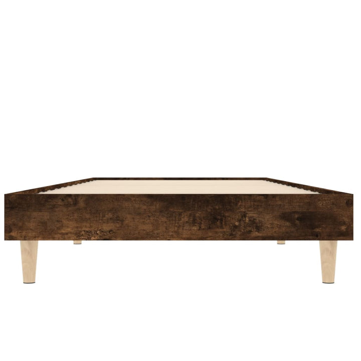 sengeramme 75x190 cm uden madras konstrueret træ røget eg