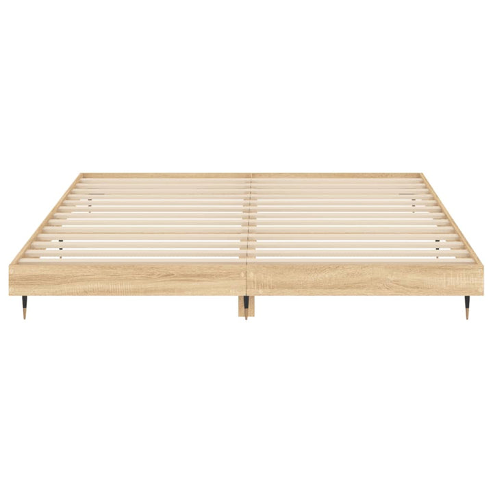 sengeramme uden madras 200x200 cm konstrueret træ sonoma-eg