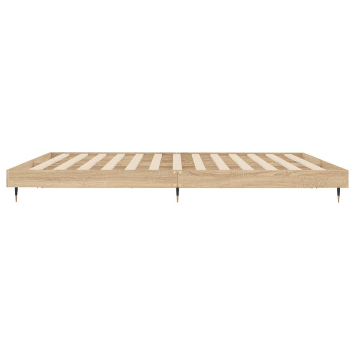 sengeramme uden madras 200x200 cm konstrueret træ sonoma-eg