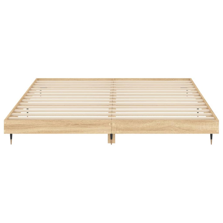 sengeramme 120x200 cm uden madras konstrueret træ sonoma-eg