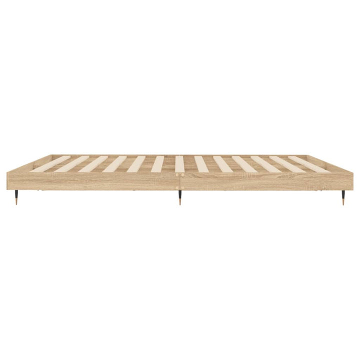 sengeramme 120x200 cm uden madras konstrueret træ sonoma-eg