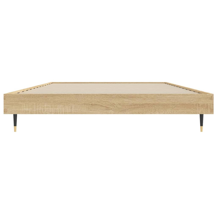 sengeramme 100x200 cm uden madras konstrueret træ sonoma-eg
