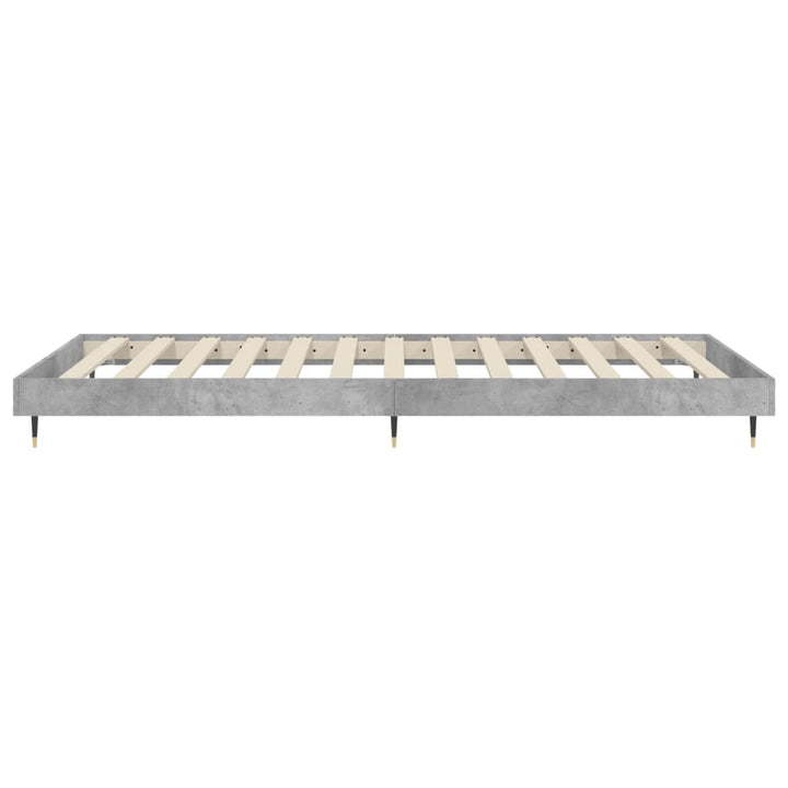 sengeramme 100x200 cm konstrueret træ betongrå