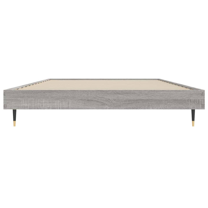 sengeramme 100x200 cm konstrueret træ grå sonoma-eg