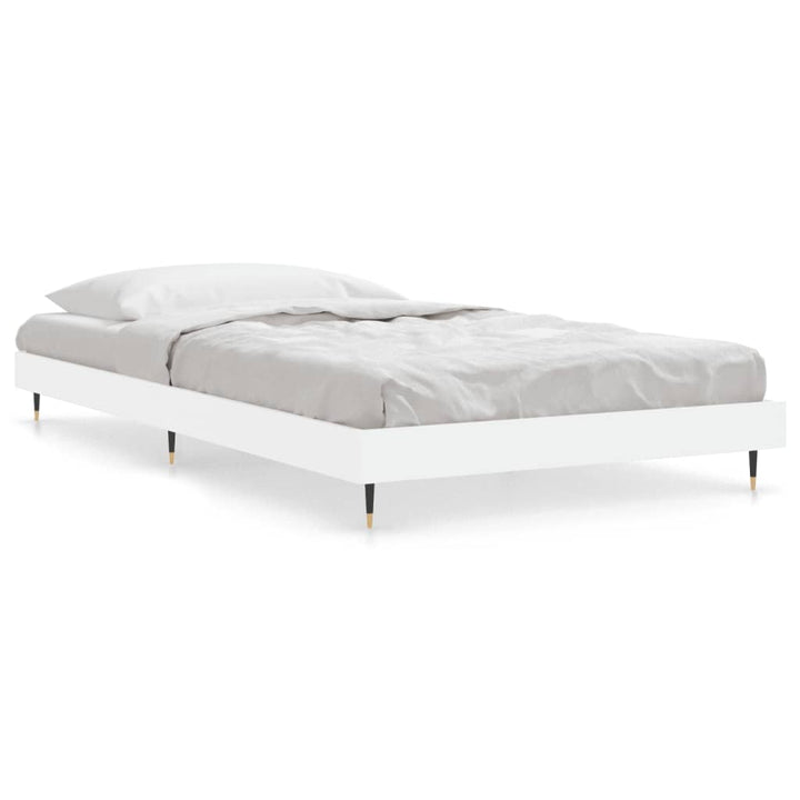 sengeramme 90x200 cm konstrueret træ hvid