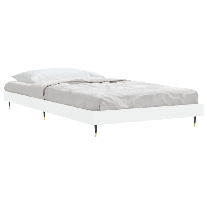 sengeramme 90x200 cm konstrueret træ hvid