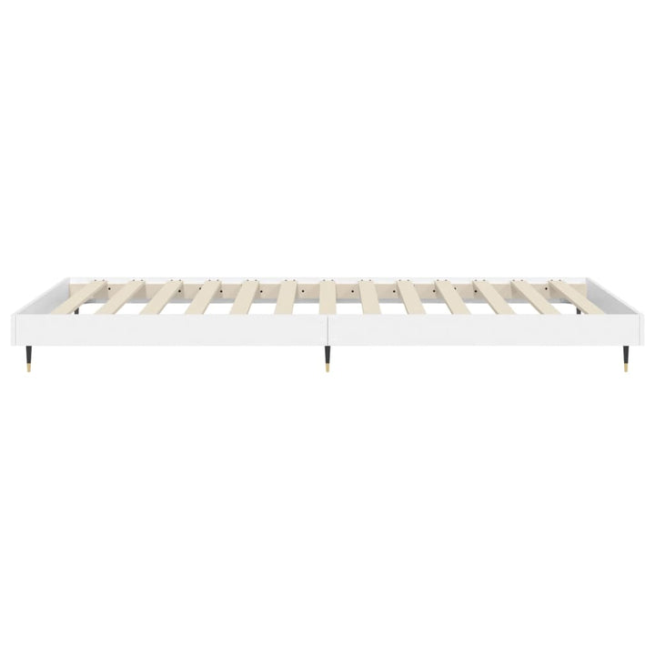 sengeramme 90x200 cm konstrueret træ hvid