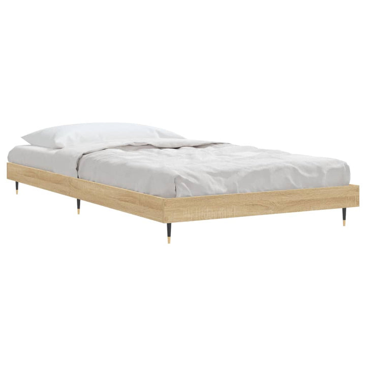 sengeramme 90x200 cm uden madras konstrueret træ sonoma-eg