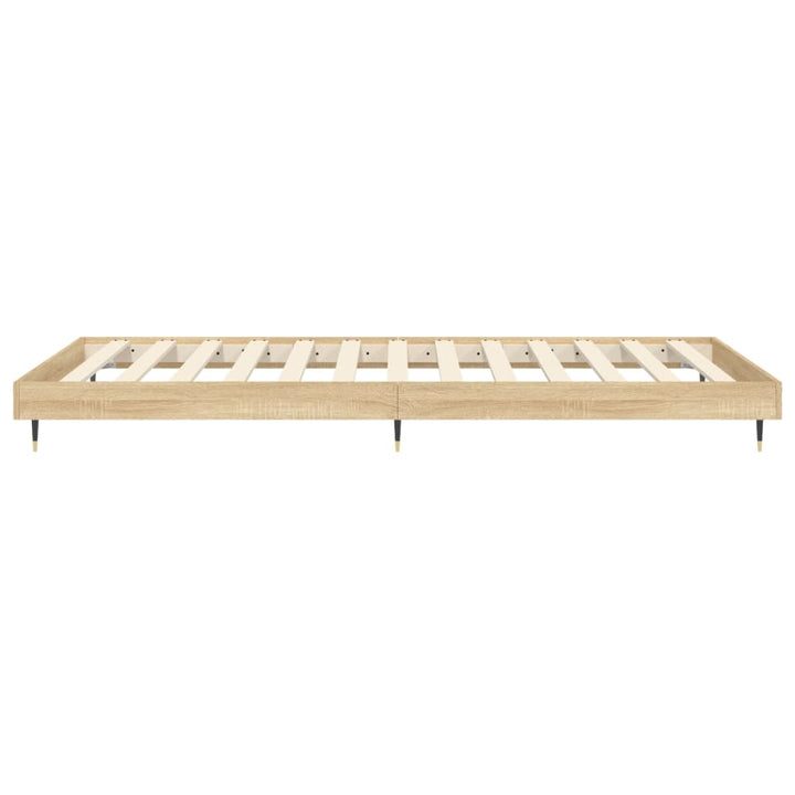 sengeramme 90x200 cm uden madras konstrueret træ sonoma-eg