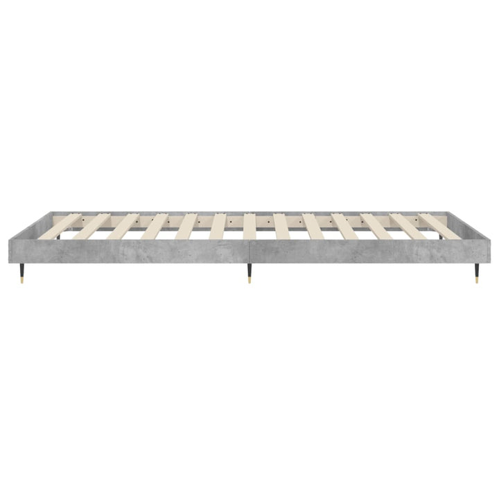 sengeramme 90x200 cm konstrueret træ betongrå