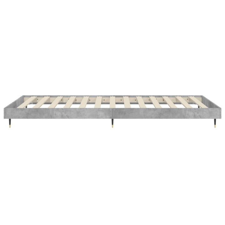 sengeramme 90x190 cm konstrueret træ betongrå