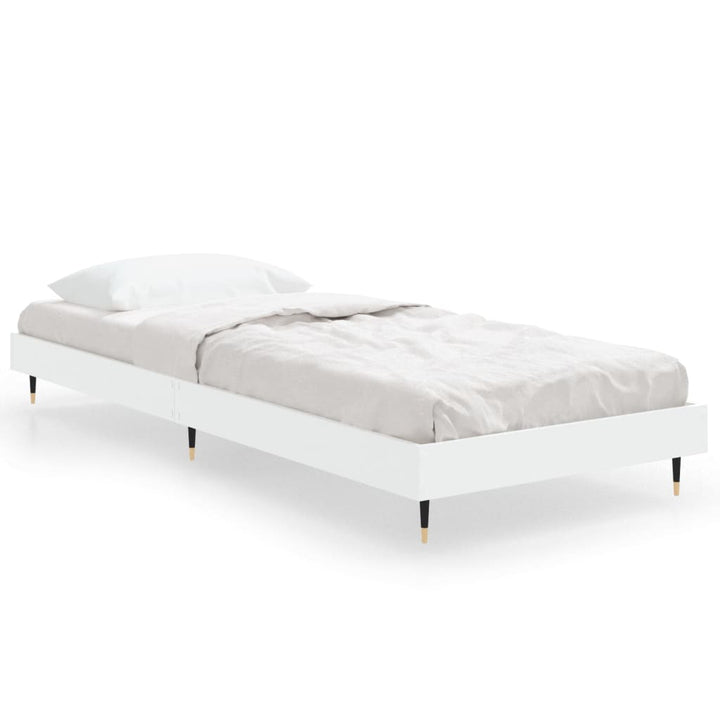 sengeramme 75x190 cm konstrueret træ hvid