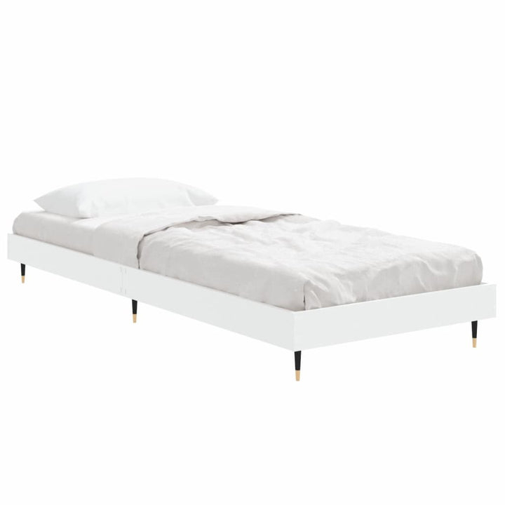 sengeramme 75x190 cm konstrueret træ hvid