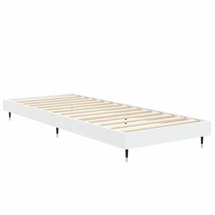 sengeramme 75x190 cm konstrueret træ hvid
