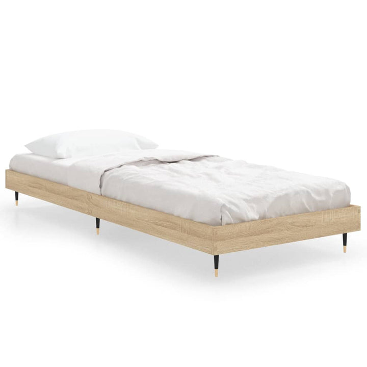 sengeramme 75x190 cm uden madras konstrueret træ sonoma-eg