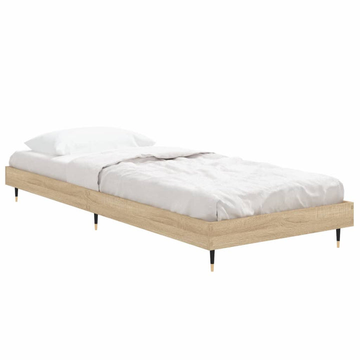 sengeramme 75x190 cm uden madras konstrueret træ sonoma-eg