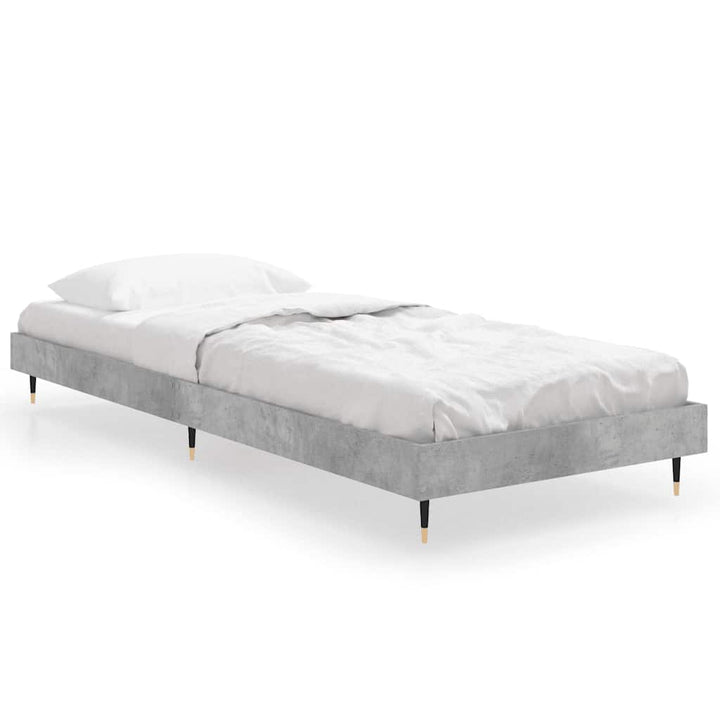sengeramme 75x190 cm konstrueret træ betongrå