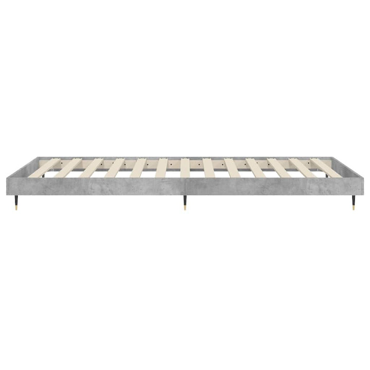 sengeramme 75x190 cm konstrueret træ betongrå